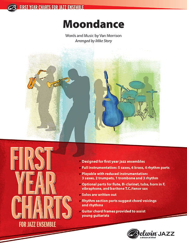 Moondance jazz sheet music cover